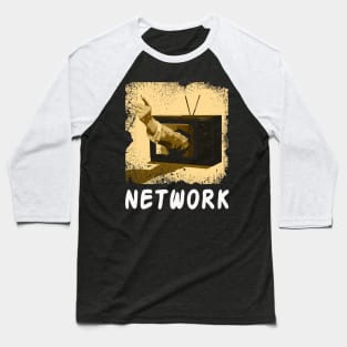 Prophetic NETWORKs Threads Tees Inspired by Howard Beale, Wear the Words of Media Revolution Baseball T-Shirt